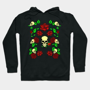 Skull N Roses Ornament Hoodie